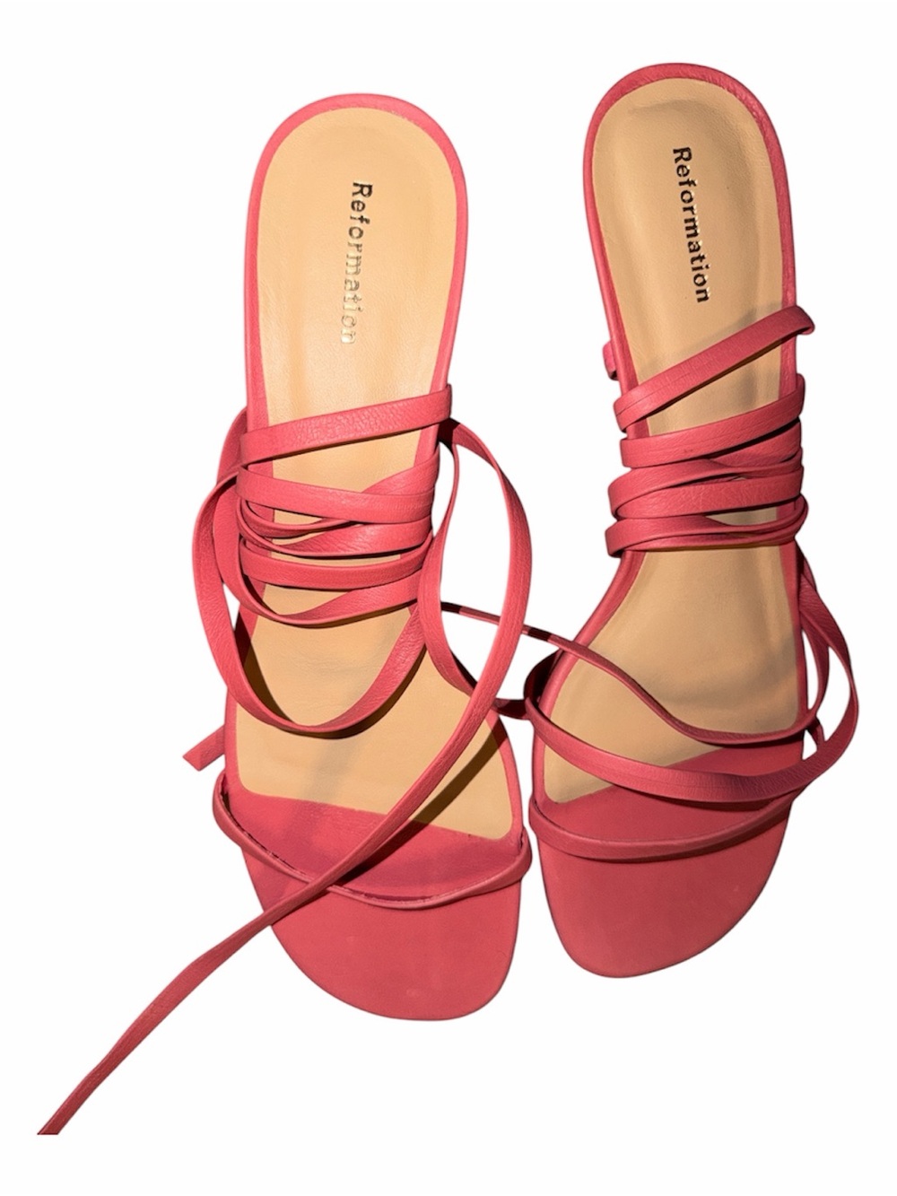 Reformation Coral Strappy Wrap Sandals